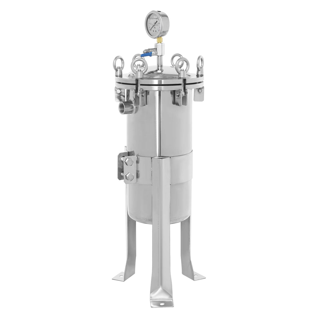 Stainless Steel Bag Filter Housing Solid-Liquid Separation Tool (1" NPT)
