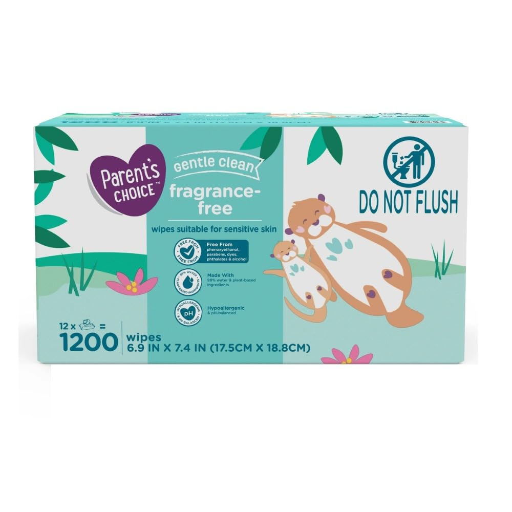 Frragrance Free Baby Wipes, 1200 Count - Hypoallergenic And pH Balanced - Alcohol Free - No Harsh Iritants - Suitable