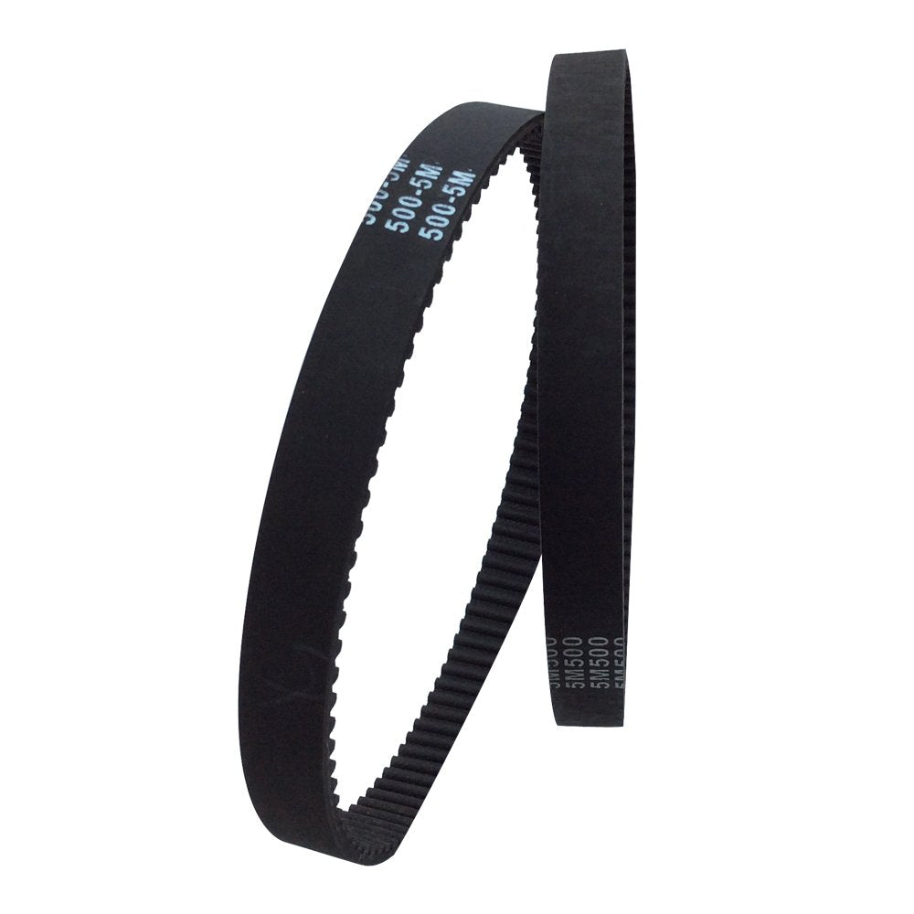 2Pcs/Pack HTD 5M Rubber Timing Belts Closed-Loop 500mm Length 100 Teeth 15mm Width Industrial Timing Belt