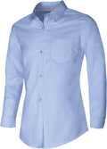 Classroom Uniforms Juniors Long Sleeve Oxford Shirt