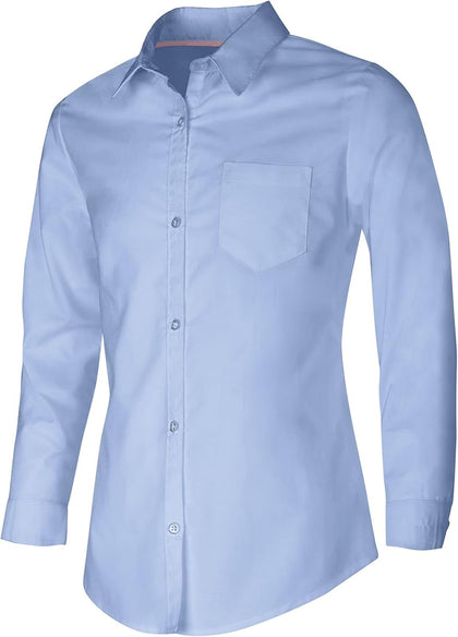 Classroom Uniforms Juniors Long Sleeve Oxford Shirt