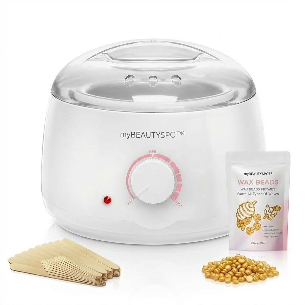 Wax Warmer for Hair Removal Kit - Electric Wax Machine for Women at Home - Full Body Bikini Brazilian - Includes Hard