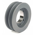TB Woods 562B Classical V-Belt Sheave, B Belt Section, 2 Grooves, SDS Bushing required, Cast Iron, 5.95" OD