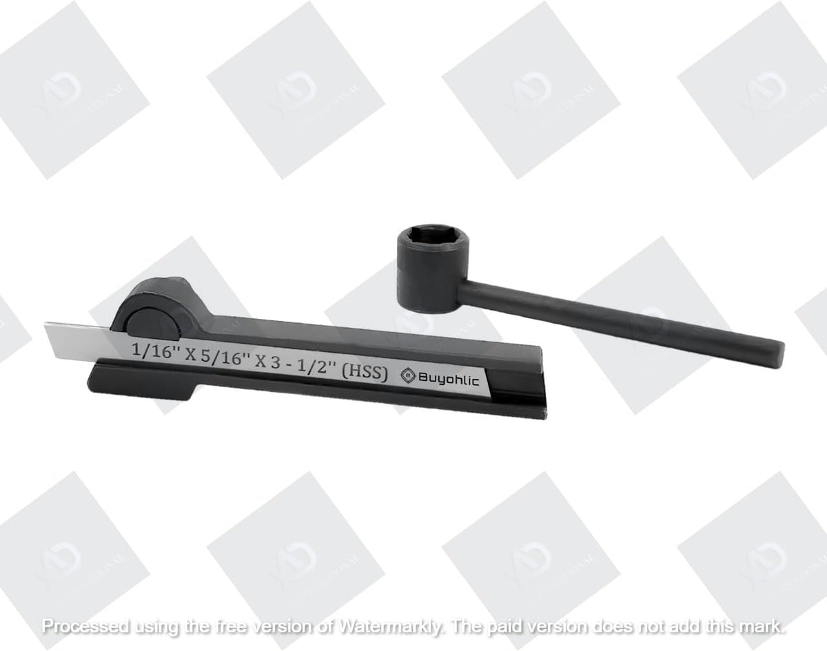 Lathe Parting Tool Holder with Blade 1/16" x 5/16" x 3-1/2"
