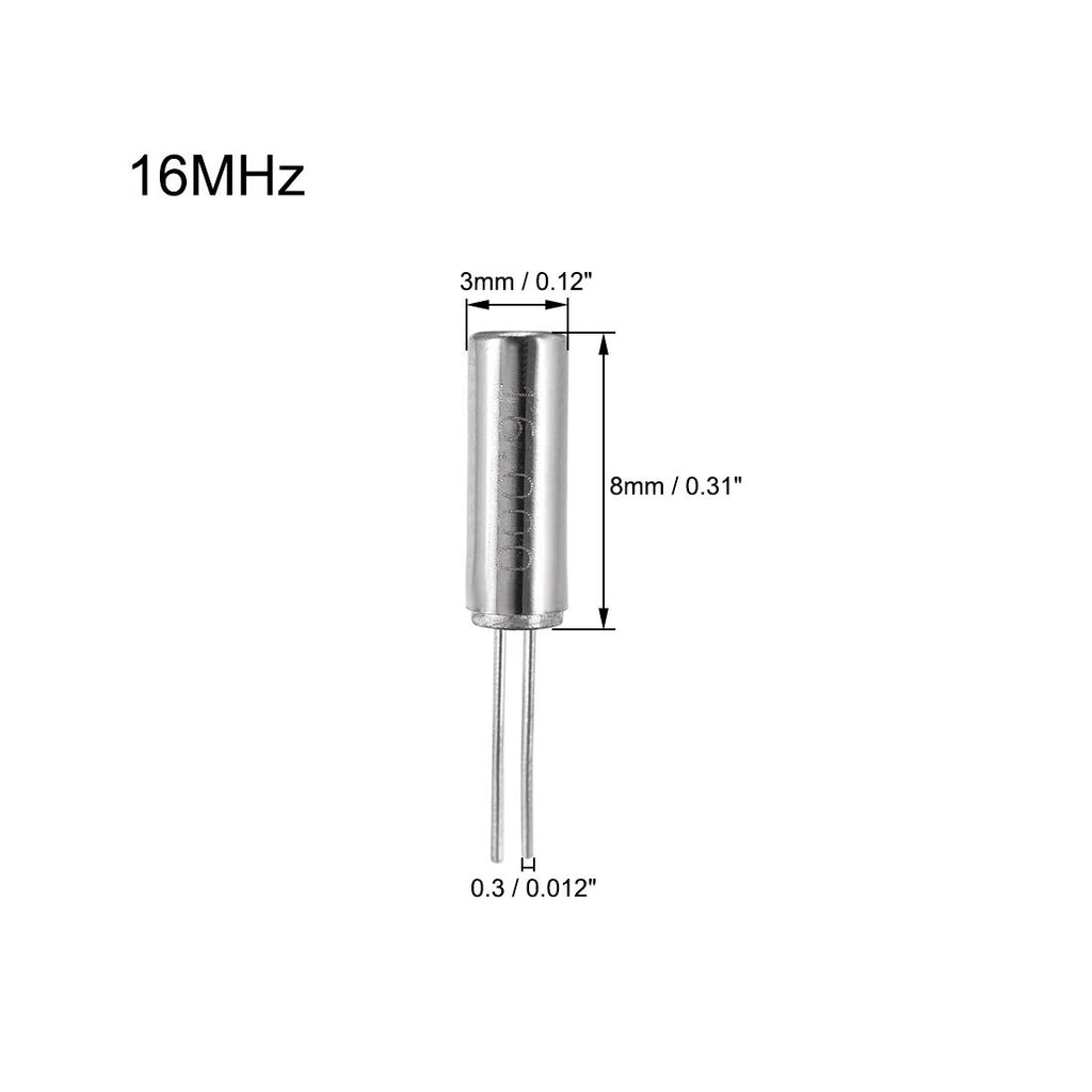 uxcell DIP Quartz Crystal Oscillators Resonators 16MHz Replacements 3 X 8mm 10 Pcs