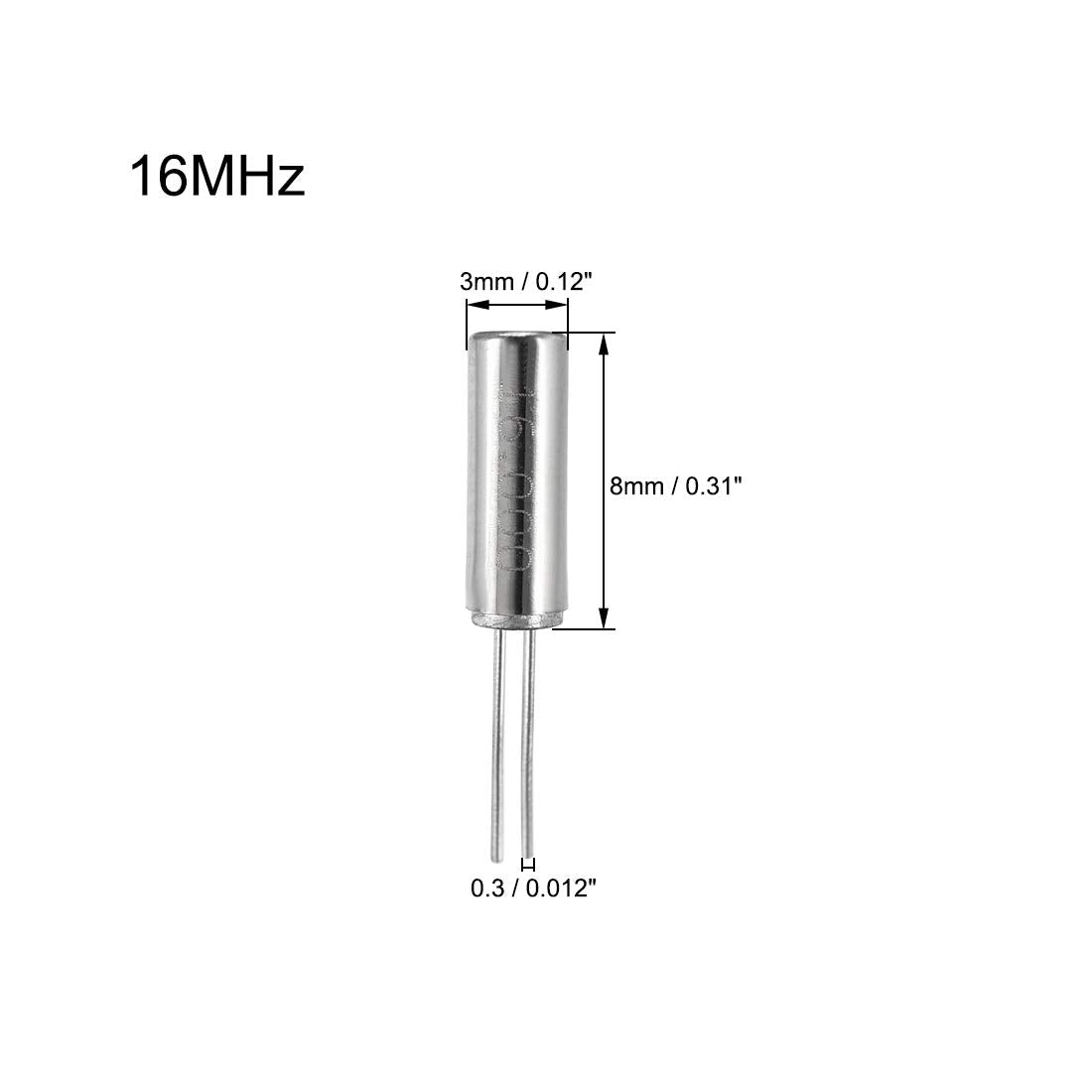 uxcell DIP Quartz Crystal Oscillators Resonators 16MHz Replacements 3 X 8mm 10 Pcs