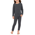 Kids Thermal Underwear Set, Soft Fleece Base Layer | Moisture Wicking, 4 Way Stretch, Heavyweight, Cold Weather Long