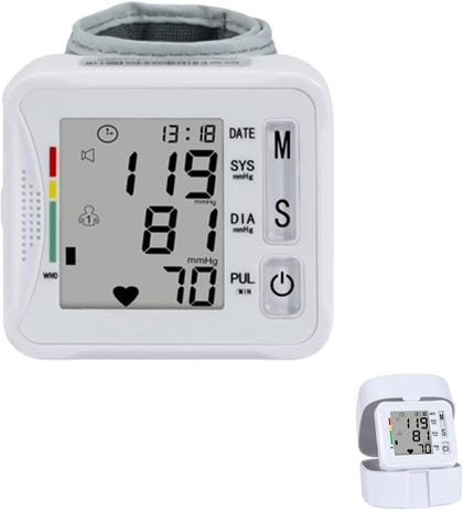 Wrist Blood Pressure Monitor with Carrying Case