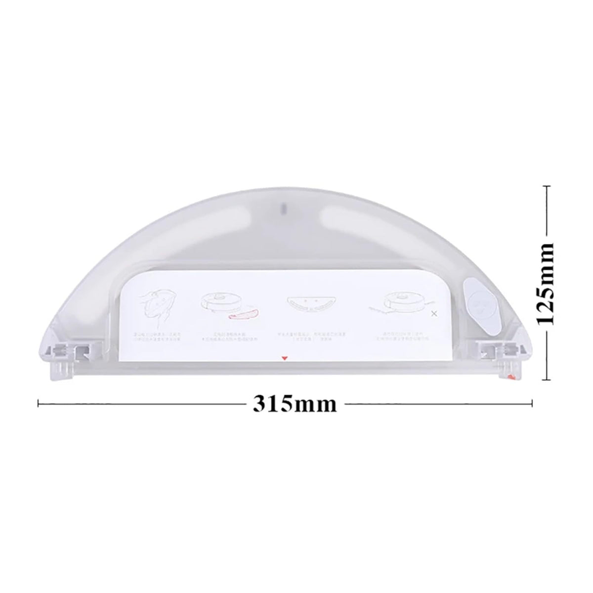 KKLPIGRH Robot Vacuum Cleaner Part Accessories Water Tank Box Container，Compatible for Xiaowa， E20 E202 E201 E202-02