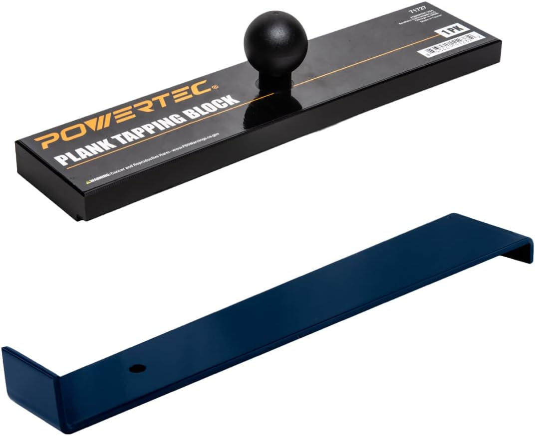 Heavy-Duty Vinyl Flooring Installation Tool Set with 16-1/4" Pull Bar & 11-3/4" Ergonomic Tapping Block for LVP, LVT