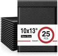 Bubble Mailers 10x13 Inch Black 25 Pack Padded Envelopes