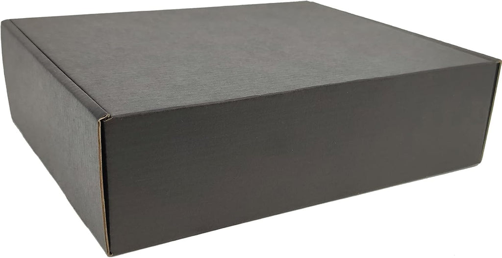 10x8x3 Shipping Boxes Black Mailer Corrugated Cardboard Box Set of 25