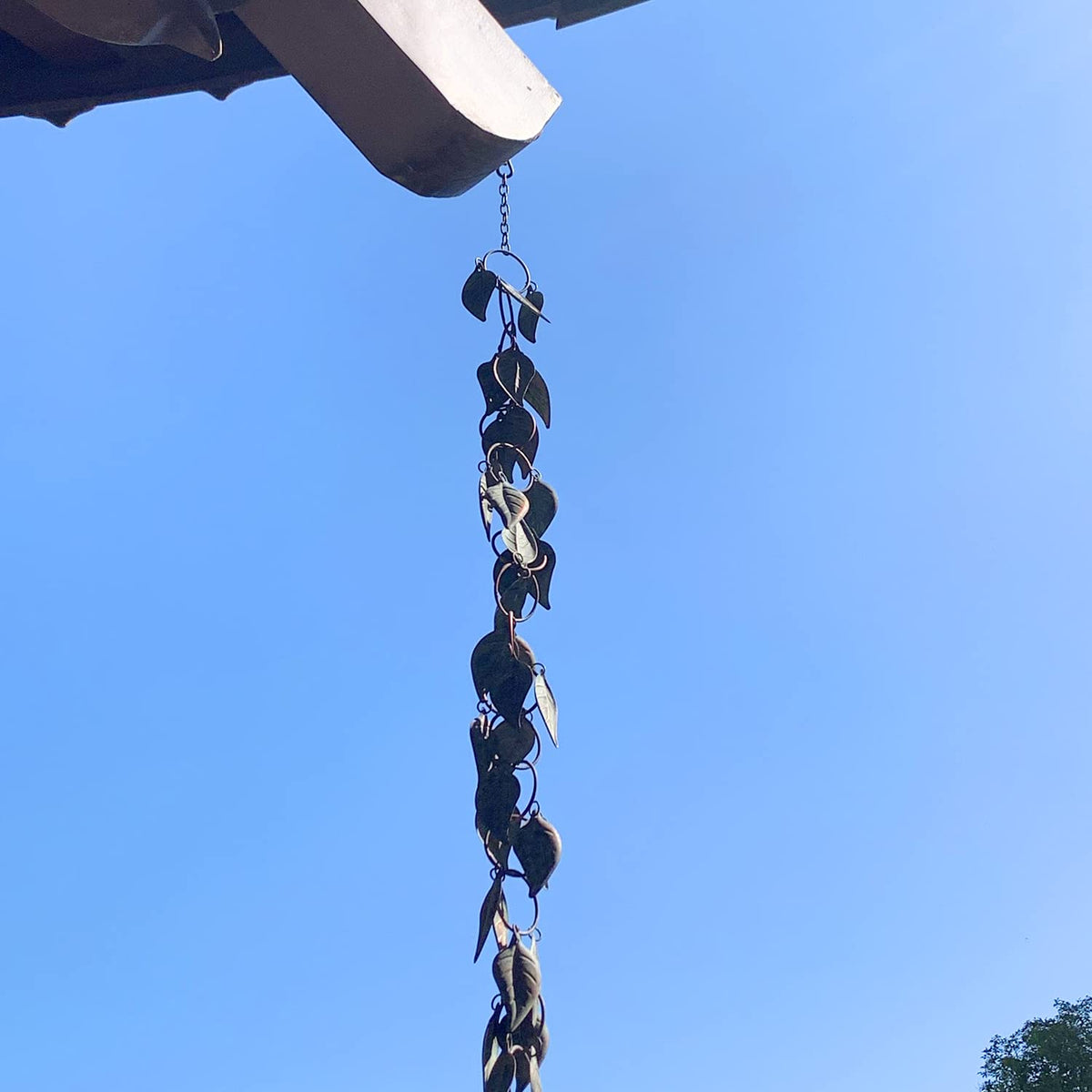 8.5 FT Rain Chain, Rain Chains for Gutters, Metal Rain Chain Downspouts