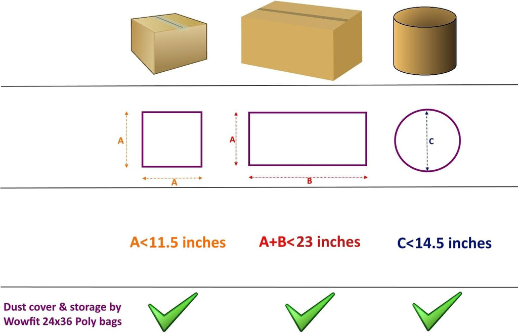 24x36 Clear Flat Poly Bags, 10 CT, 1.6 Mil, Artwork & Poster Covers