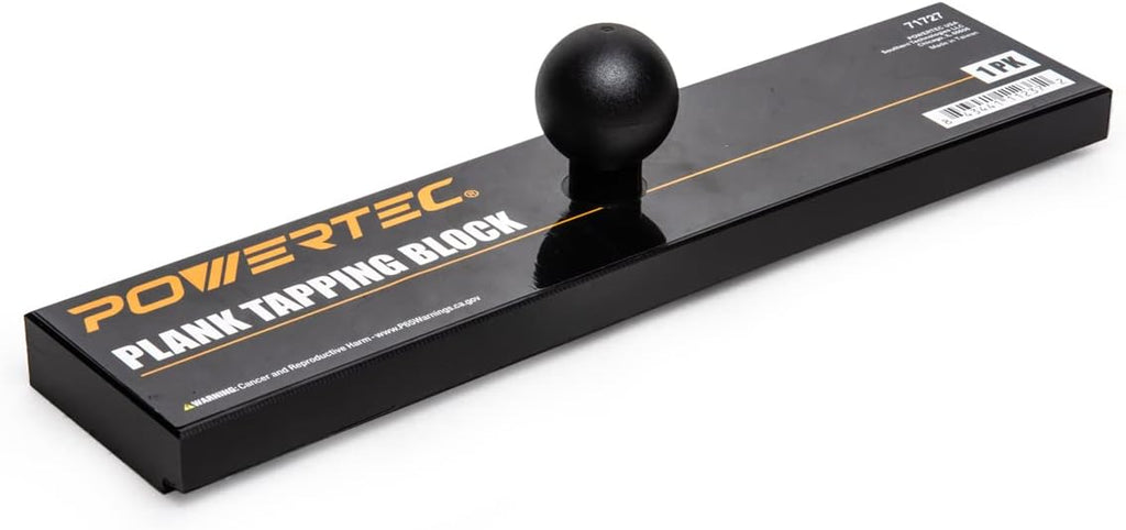 11-3/4" Plank Tapping Block with Ergonomic Ball Handle - High-Density Polyethylene Flooring Tool for LVP, LVT
