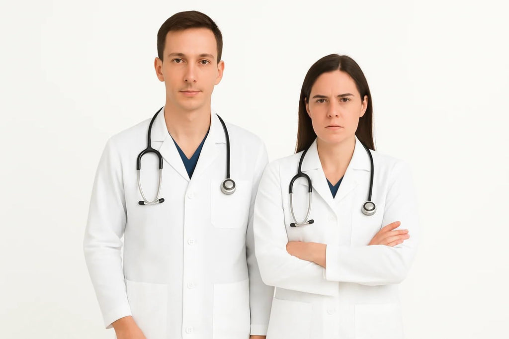 Unisex Lab Coat, 60% Cotton Medical Doctor Consultation Coat