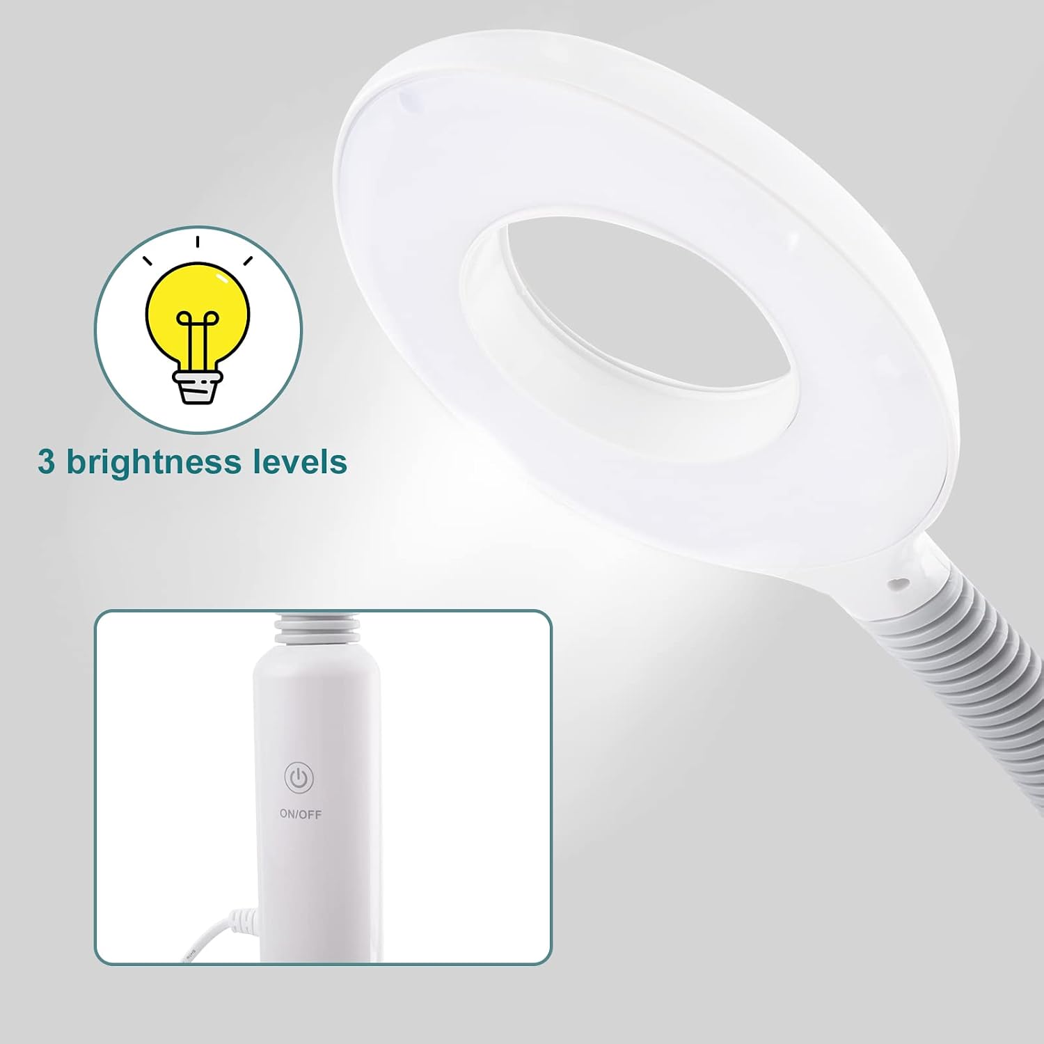 2 in 1 Professional Facial Steamer with 5X Lamp and Touch Screen | Professional Esthetician Steamer Humidifier for
