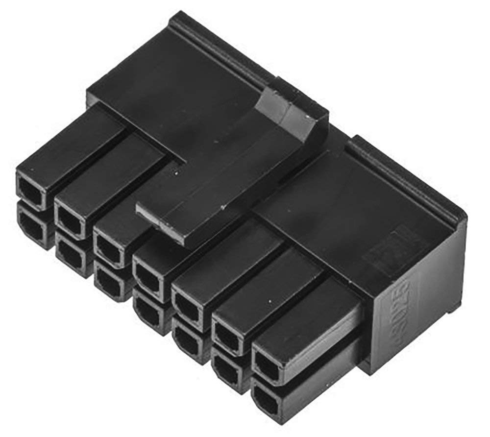 Molex Micro-Fit 3.0 Dual Row (14 Circuits) Male & Female Receptacle Plug, w/Terminal sockets, (Pack of 1 Complete Set)