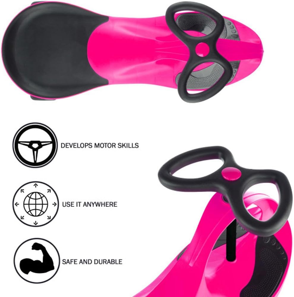 Wiggle Car Ride On Toy - No Batteries, Gears or Pedals - Twist, Swivel, Go - Outdoor Ride Ons for Kids 3 Years and Up
