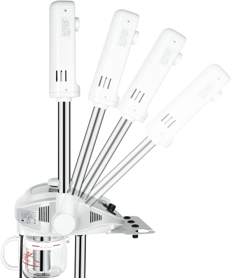 Professional Facial Steamer Machine & Mag Lamp & High Frequency Skin Care 3 in 1