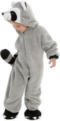 Baby Raccoon Costume Newborn, Infant and Toddler Boys Girls 0-4T | 90% Upgraded Flannel Fleece/ 10% Spandex