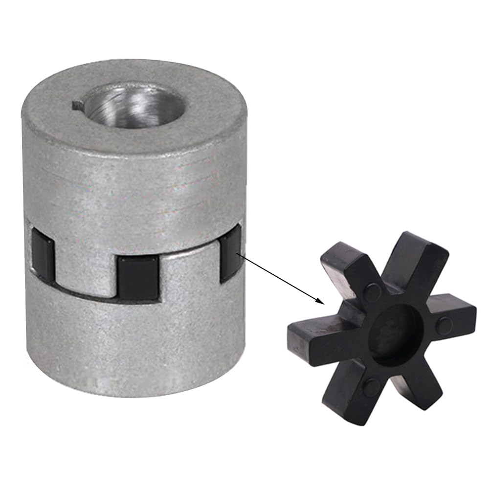 12 Pack Spider Flexible Rubber Insert, Spider Center Inserts, Fits for Lovejoy Martin L-Jaw Coupling, Black (L-100)