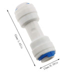 E-outstanding 5-Pack RO Water System Equal Straight 1/4" Plastic Quick Pipe Fitting Reverse Osmosis Connector