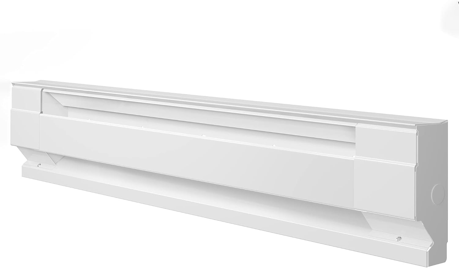 36 Inch Electric Baseboard Heater - 750W, 120V, White, 2560 BTU
