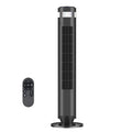 Tower Fan for Bedroom, 28dB Quiet Bladeless Oscillating Standing Fan with Remote, 5 Speeds & 4 Modes, 12H Timer, LED