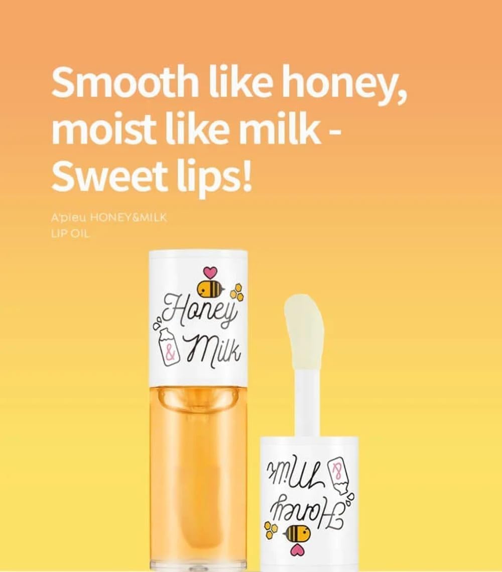 Honey & Milk Lip Oil for Long-Lasting Moisture