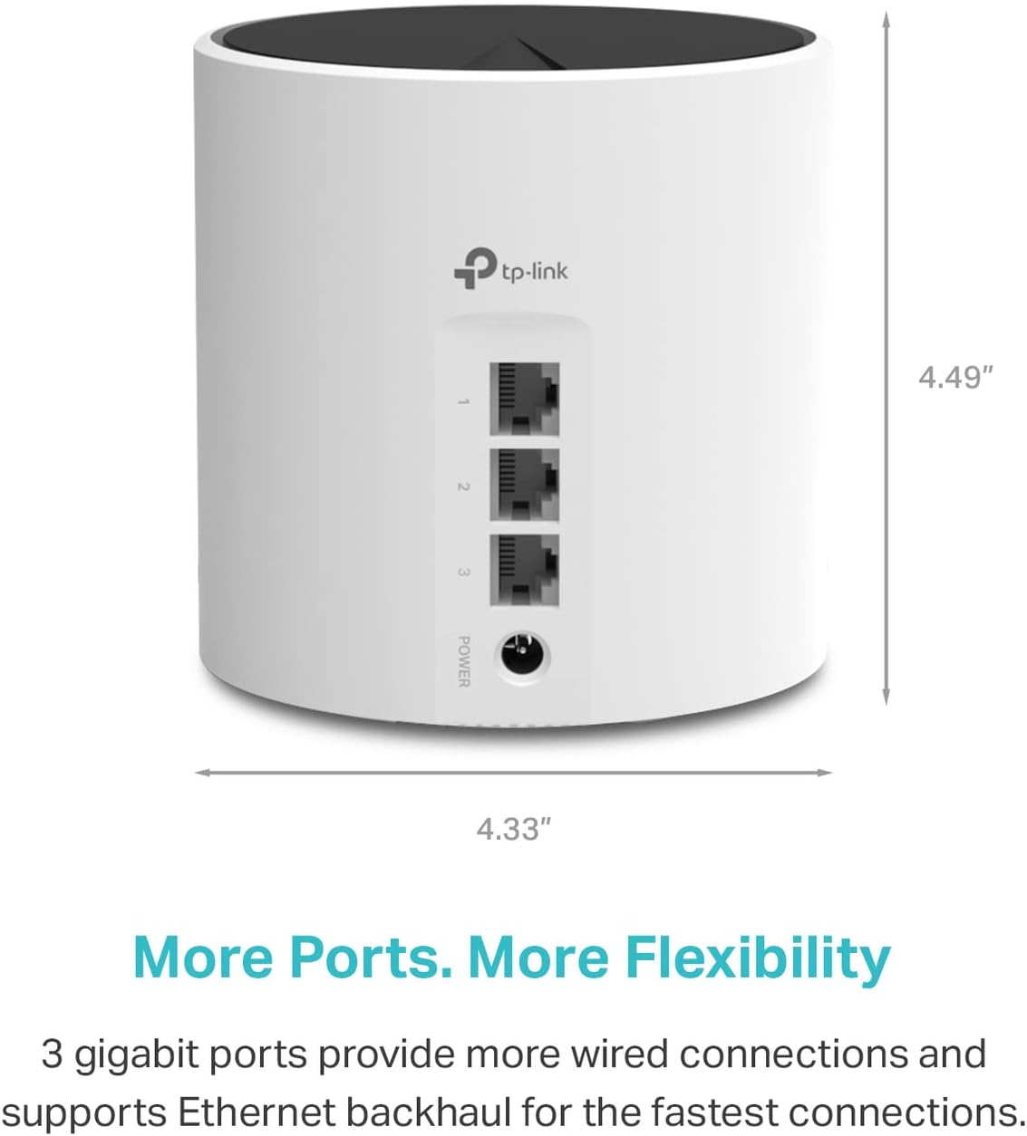 Deco X55 AX3000 WiFi 6 Mesh System - Covers up to 2500 Sq.Ft., Replaces Wireless Router and Extender, 3 Gigabit