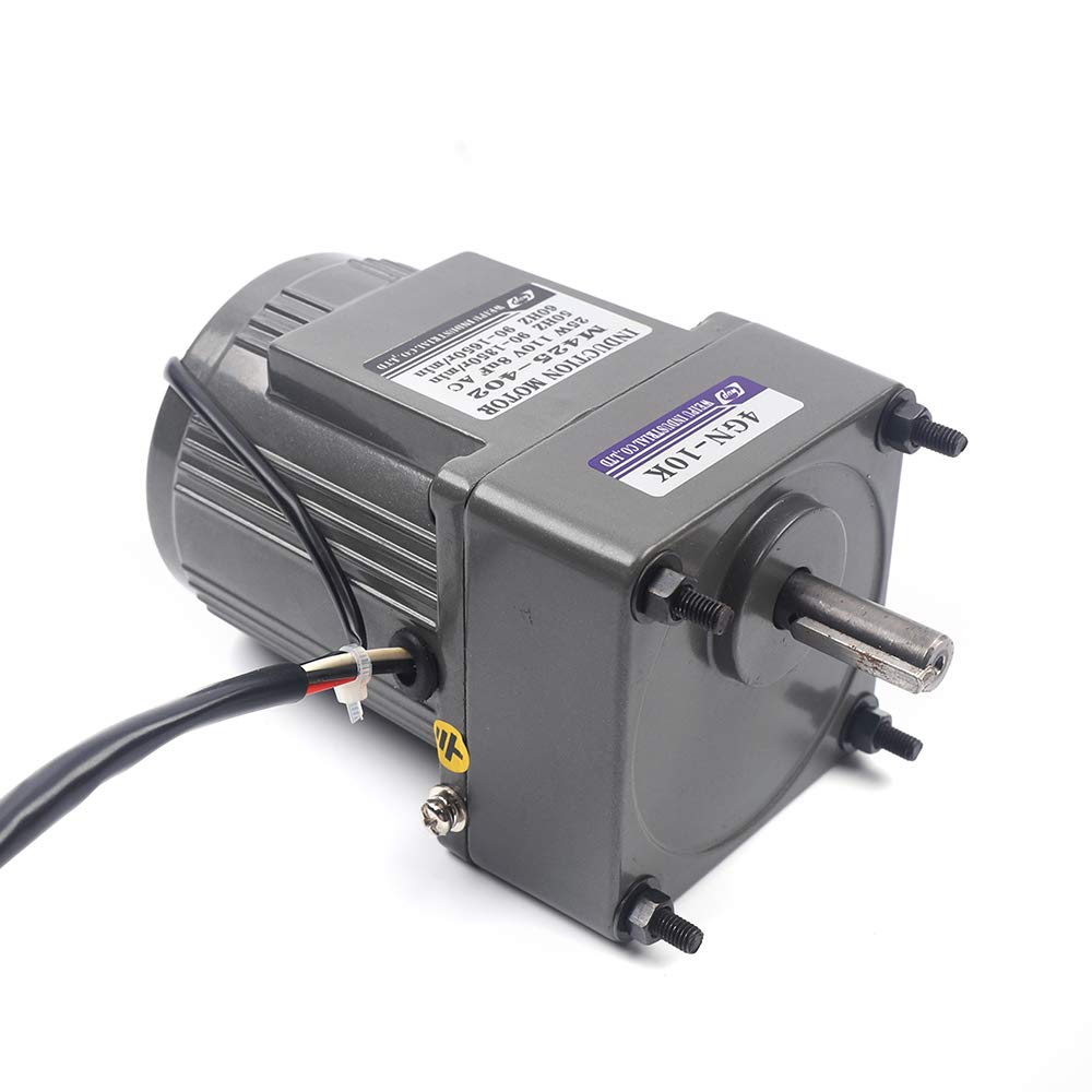 0-135RPM 25W 10K High Torque Variable Speed AC Gear Motor with Controller