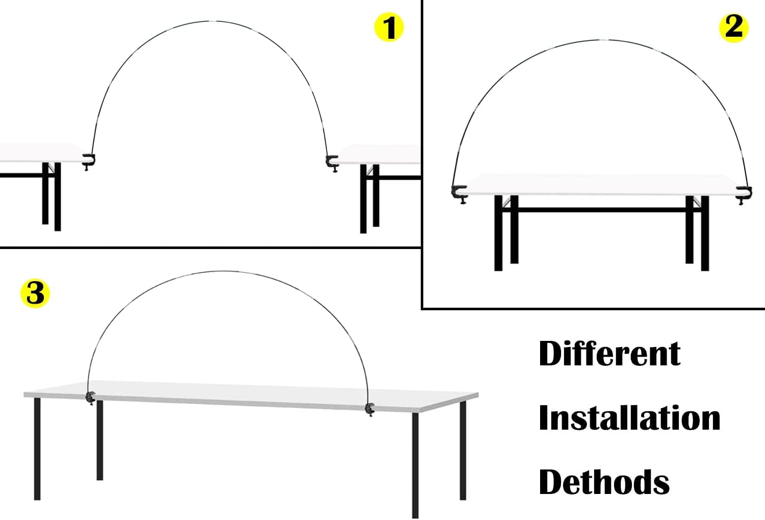 12ft White Table Balloon Arch Kit, Balloon Arch Stand Frame for Birthday Party Wedding and Graduation Decorations
