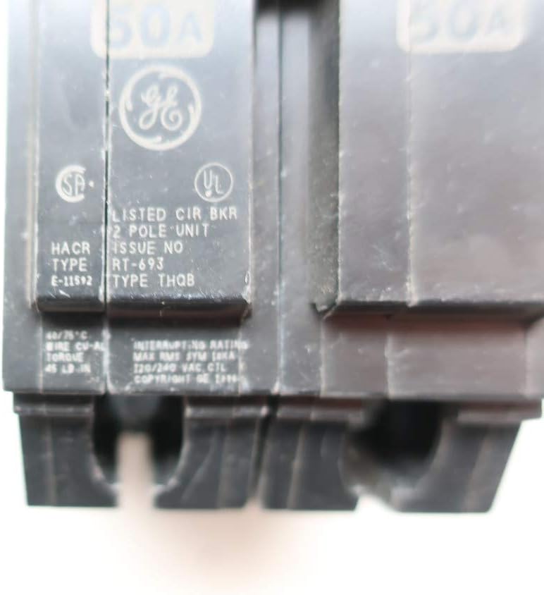 General Electric GE THQB2150 Molded CASE Circuit Breaker 2P 50A AMP 120/240V-AC