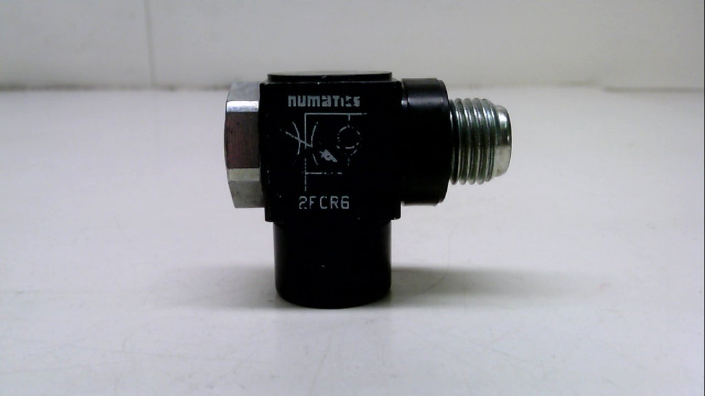 ASCO NUMATICS 2FCR6 1/4 INCH Port, Right Angle, METERED in Flow Control Fitting