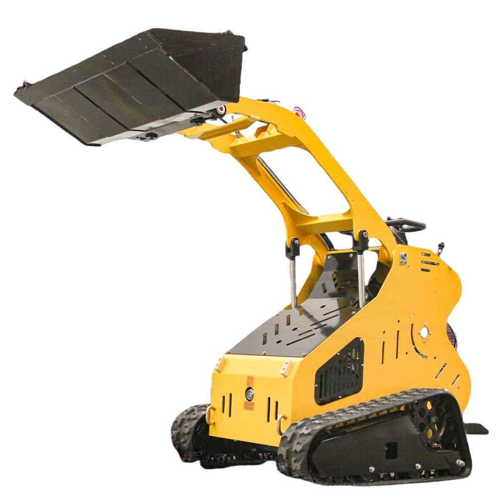 Mini Skid Steer Loader with 13.5 Hp EPA Gasoline Engine, Compact Skid Steer Loader for Farm, Tight Space and Farm