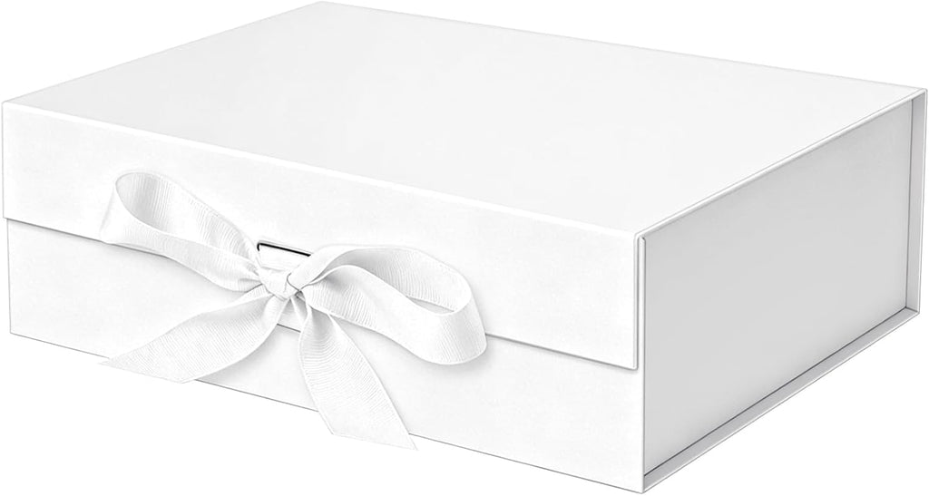 White Gift Box for Presents Gift Boxes with Lids Magnetic Closure