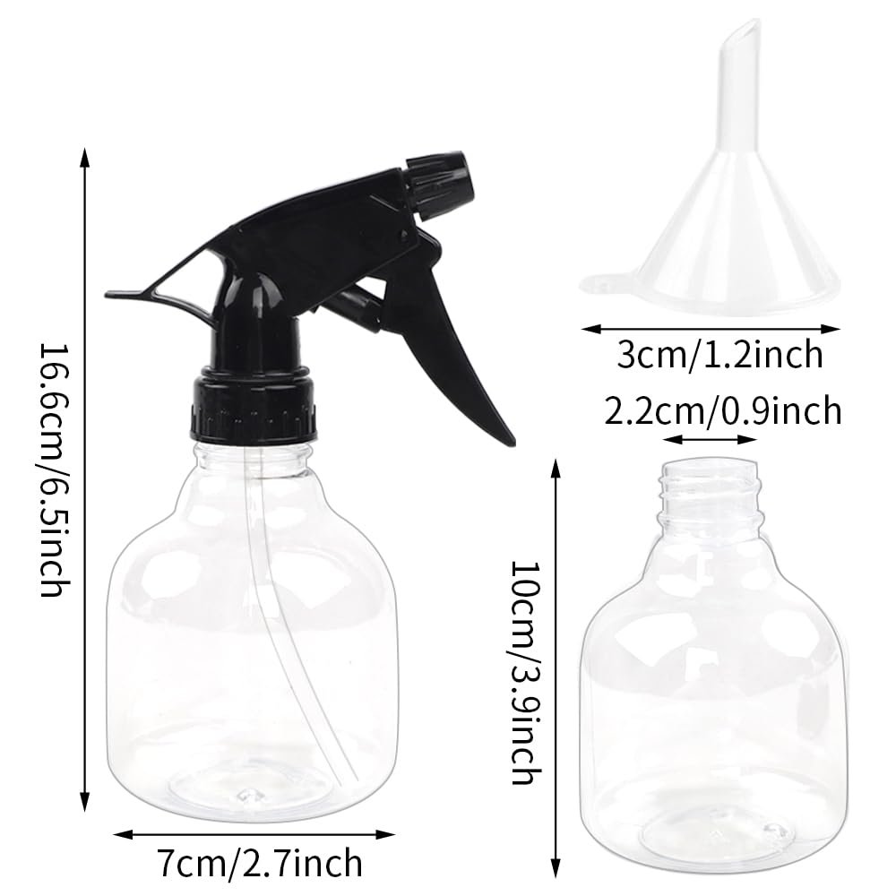 Spray Bottles 7pcs 8oz Empty Plastic Spray Bottle with Adjustable Nozzle for Hair and Cleaning Solutions Includes