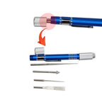 Diamond Coated Bead Reamer Set Bead Reamer Set with 4pc Replacement Tips Reaming Bead Tool