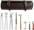 ProRider USA 8 Piece Horse Shoe Farrier Hoof Grooming Tool Nipper Kit w/Leather Bag 98499C