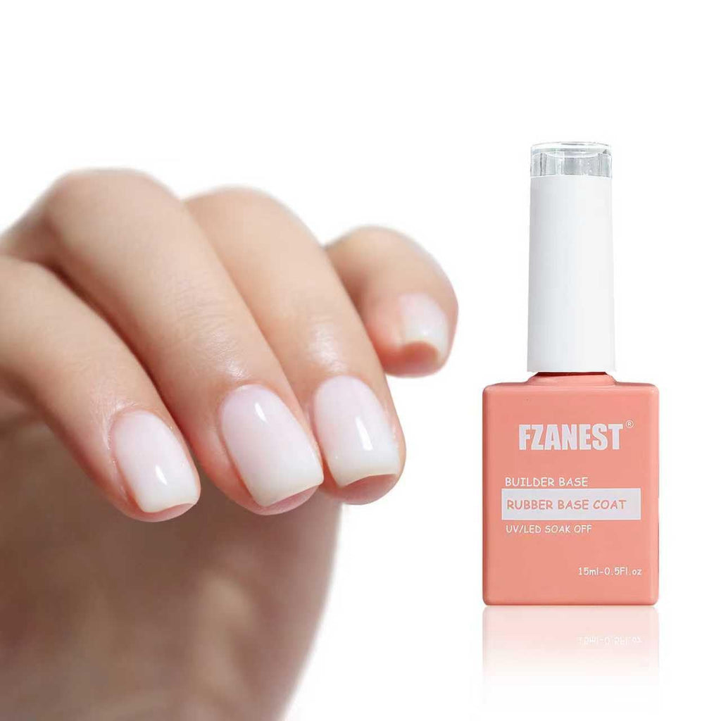 Builder Gel for Nails, Milky White Gel Polish Rubber Base For Nails Strengthener Extension Apex Building Repair UV