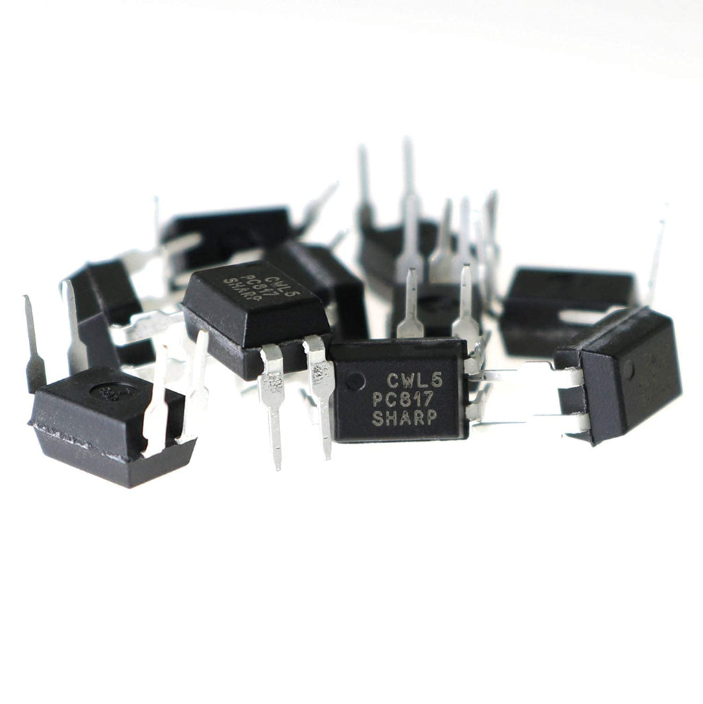 MEETOOT 10pcs Transistor Output Optocoupler DIP-4 PC817C PC817 High Density Mounting Type Photoelectric Coupler