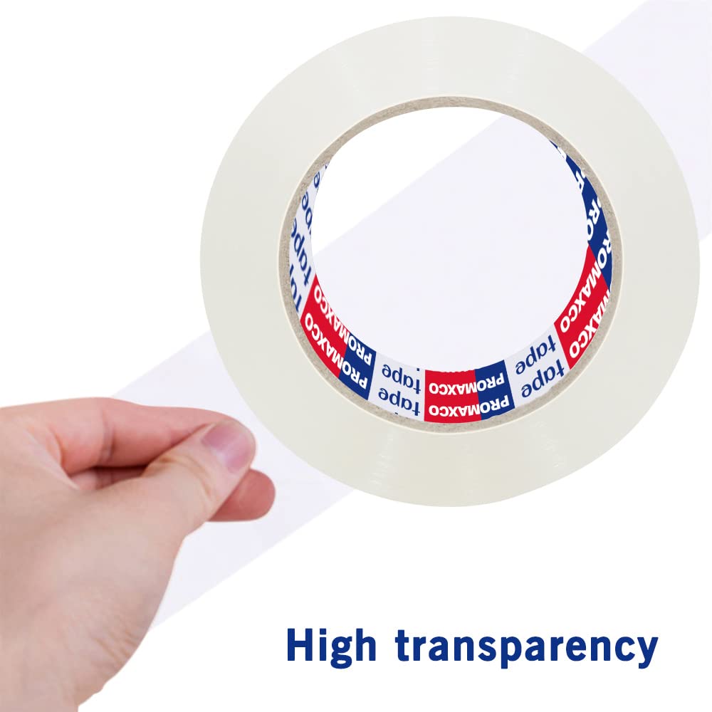 Heavy Duty Packing Tape with Dispenser, 1.88 inch x 65Y, 6 Rolls | 1 Dispenser Included, Total 390Y, Clear, 2.8 mil