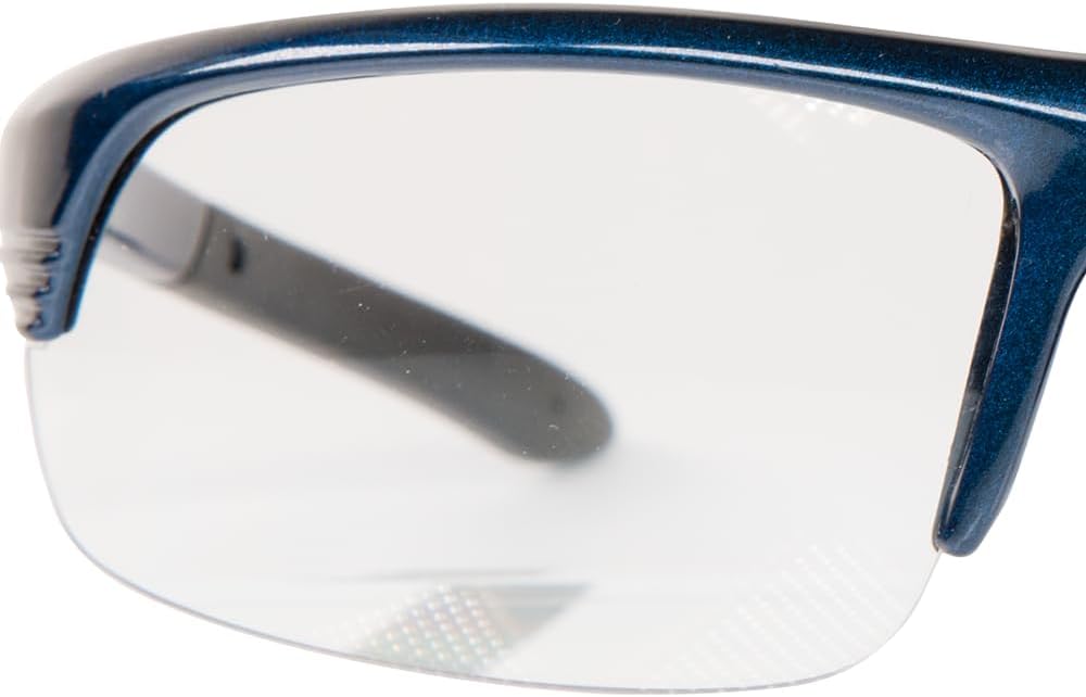 Corporal Half Frame Shooting Glasses with No-Slip Rubber,Impact Resistance & Storage Bag for Work,Everyday Use