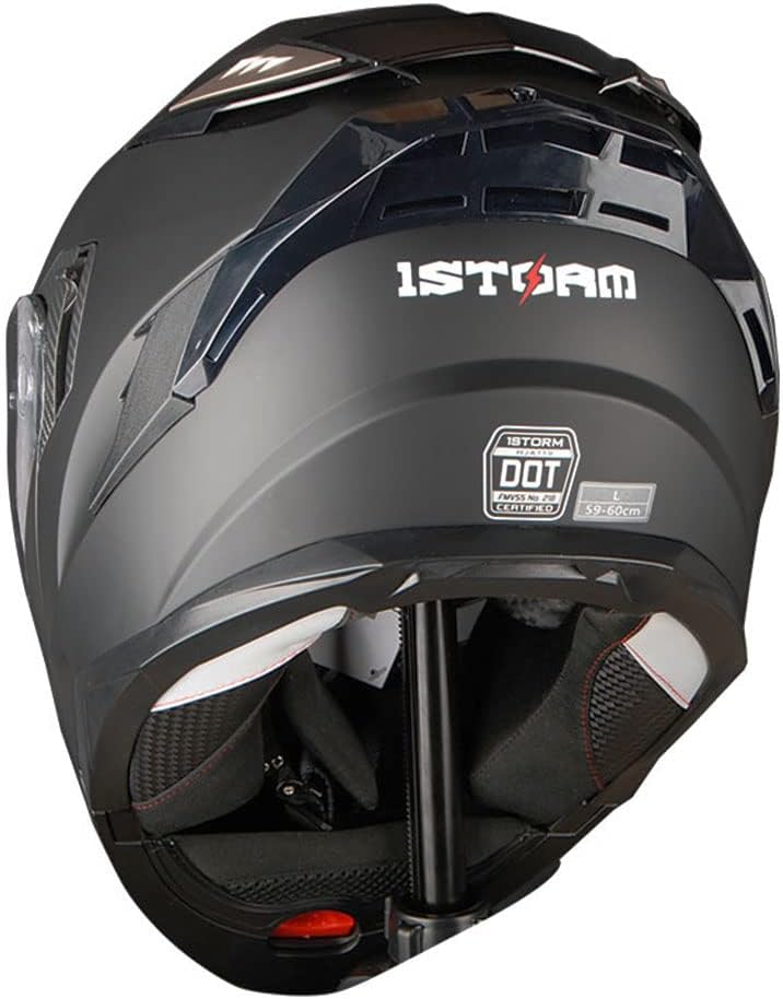 Motorcycle Modular Full Face Helmet DOT Adults Street Bike Flip up Dual Visor Sun Inner Shield Anti Fog Pinlock Ready