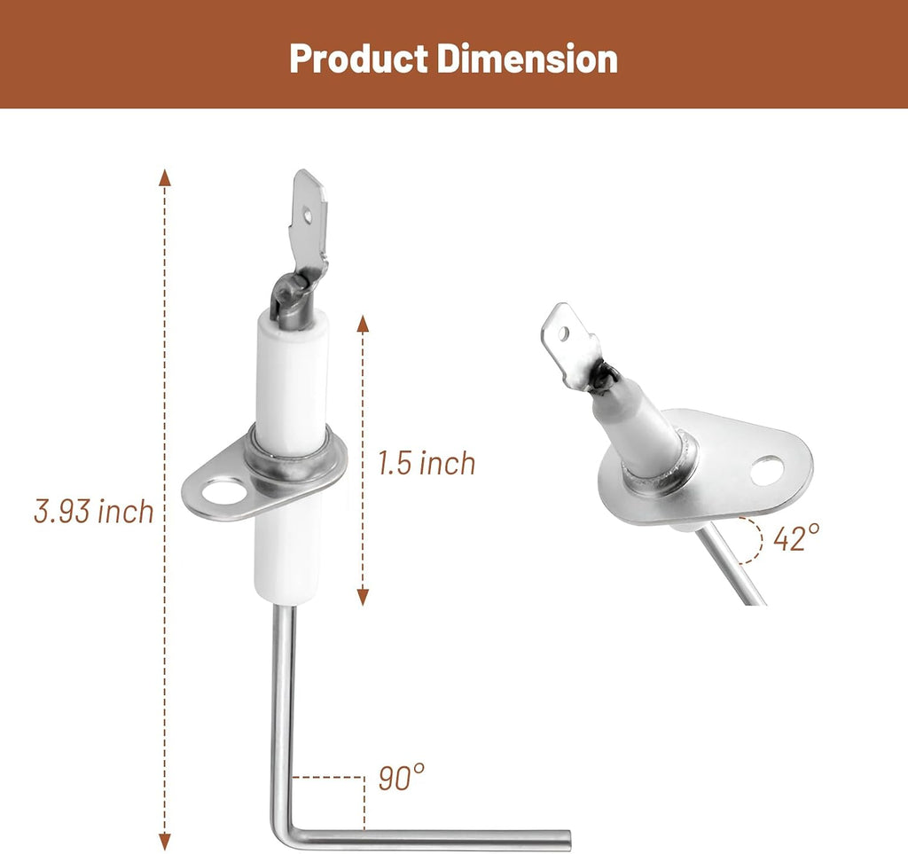62-23543-01 Flame Sensor for Rheem & Ruud Furnace - Furnace Flame Sensor Replacement Compatible with 62-23543-02, 62-23543-03, 62-23543-04 (2 Pack)
