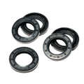 5pc TC Double Lip Rotary Shaft Oil Seals 25x42x7mm