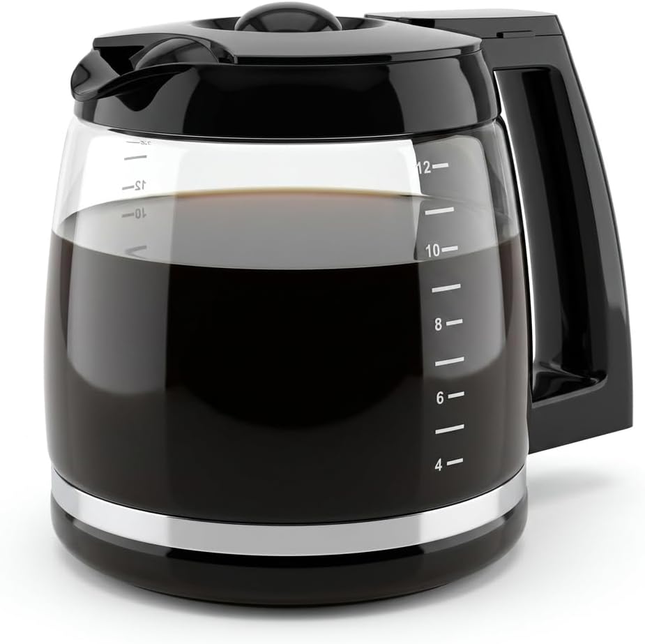 12-Cup Coffee Carafe Replacement for Cuisinart Coffeemaker, Pt. DCC-1200PRC