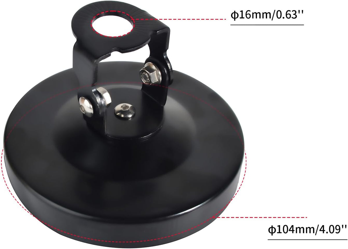 TWAYRDIO Angle Adjustable 180° Magnet Magnetic Mag Antenna Mount 4Inch Base