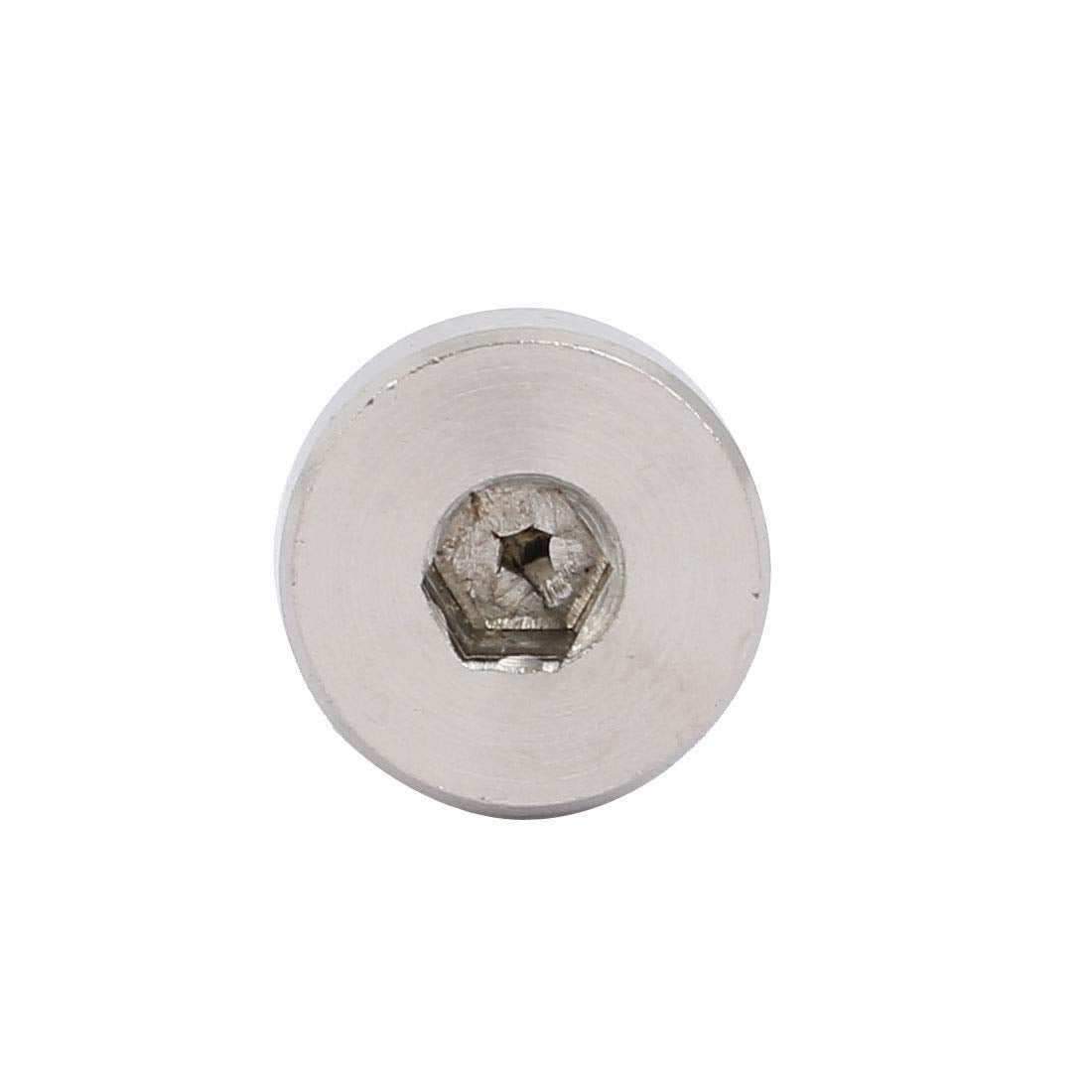 uxcell 304 Stainless Steel Hex Socket Bolt 8mm Dia 6mm L M6 Thread 5pcs
